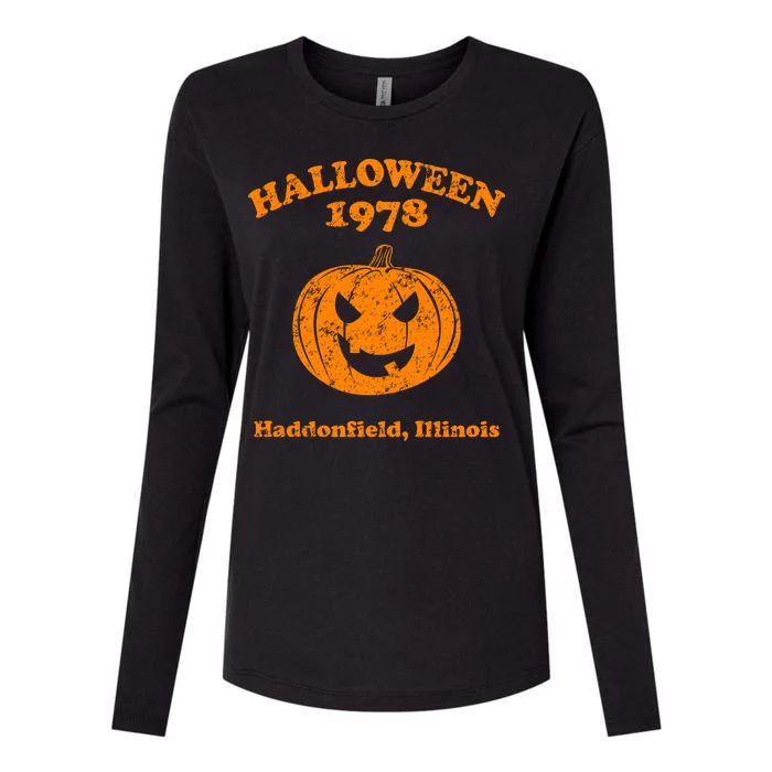 Halloween 1978 Haddonfield Illinois Womens Cotton Relaxed Long Sleeve T-Shirt