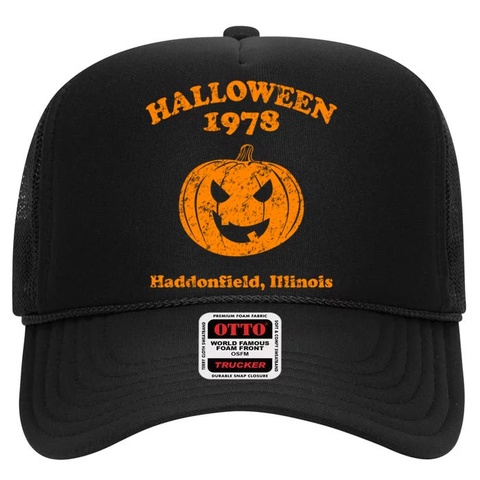 Halloween 1978 Haddonfield Illinois High Crown Mesh Trucker Hat