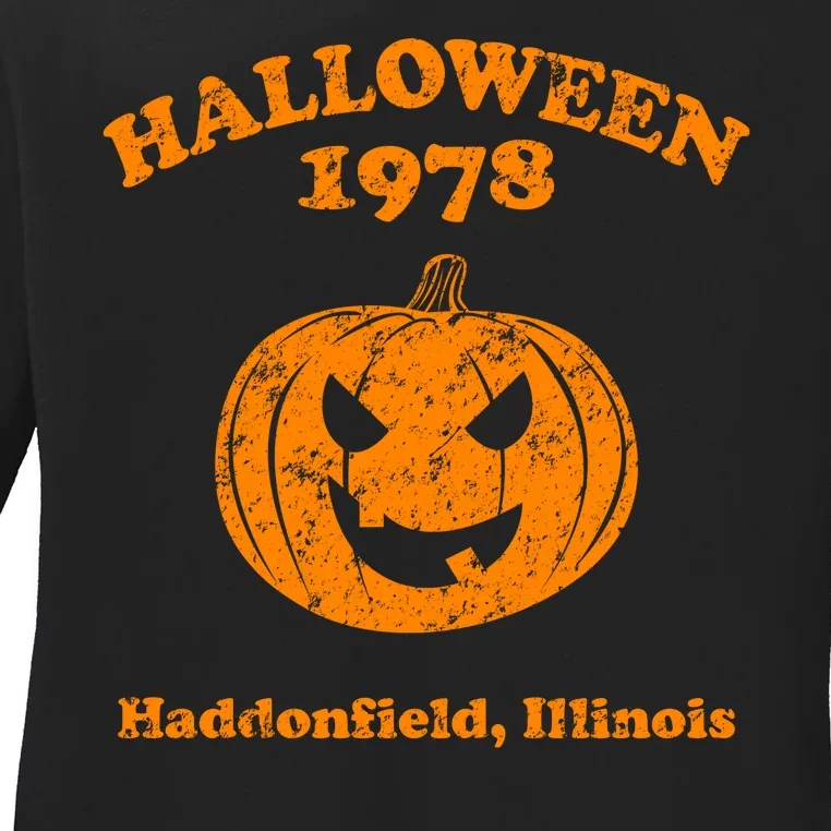 Halloween 1978 Haddonfield Illinois Ladies Long Sleeve Shirt