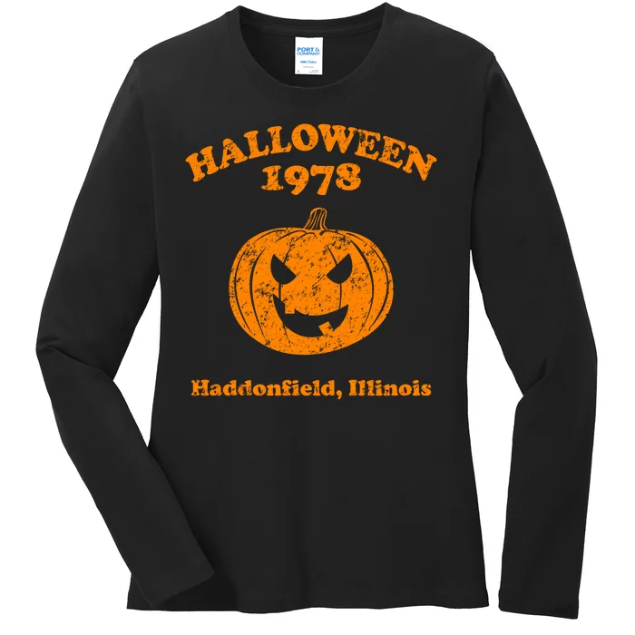 Halloween 1978 Haddonfield Illinois Ladies Long Sleeve Shirt