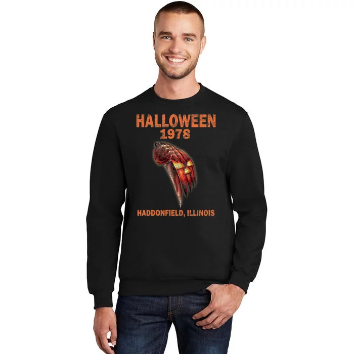 Halloween 1978 Holiday Spooky Gift Myers Pumpkin Haddonfield Tall Sweatshirt