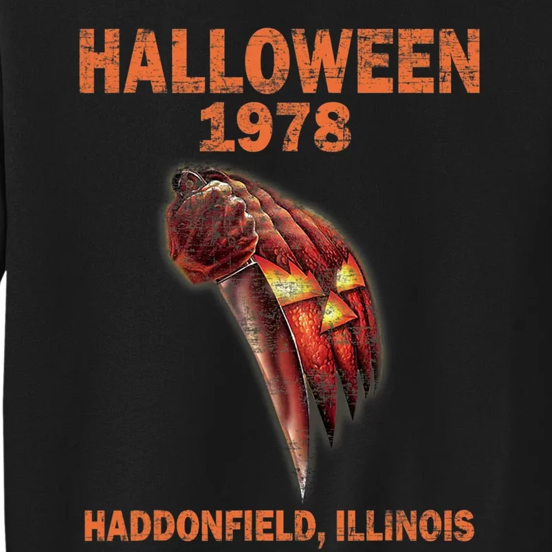 Halloween 1978 Holiday Spooky Gift Myers Pumpkin Haddonfield Tall Sweatshirt