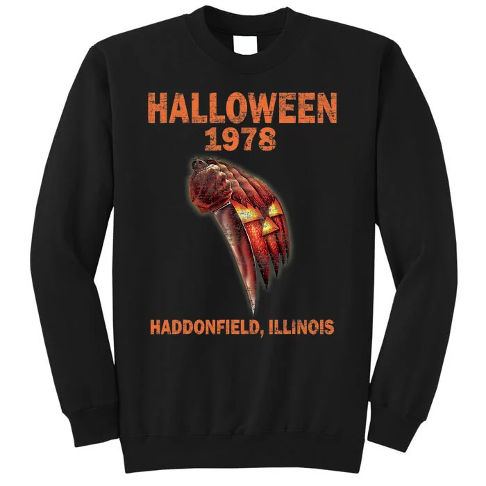 Halloween 1978 Holiday Spooky Gift Myers Pumpkin Haddonfield Tall Sweatshirt