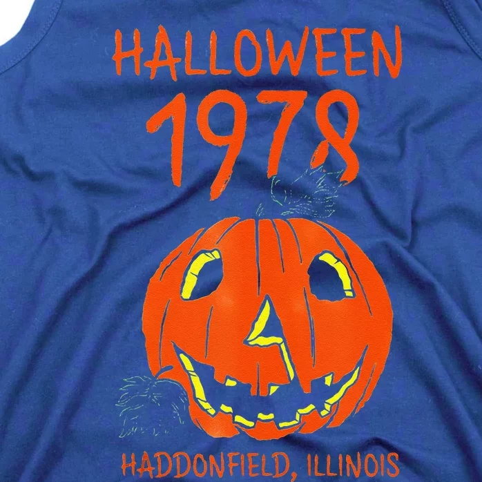 Halloween 1978 Holiday Spooky Gift Myers Pumpkin Haddonfield Tank Top