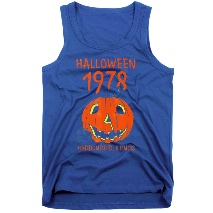 Halloween 1978 Holiday Spooky Gift Myers Pumpkin Haddonfield Tank Top