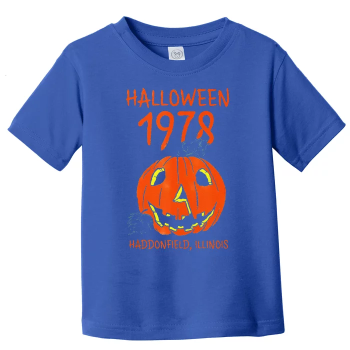 Halloween 1978 Holiday Spooky Gift Myers Pumpkin Haddonfield Toddler T-Shirt