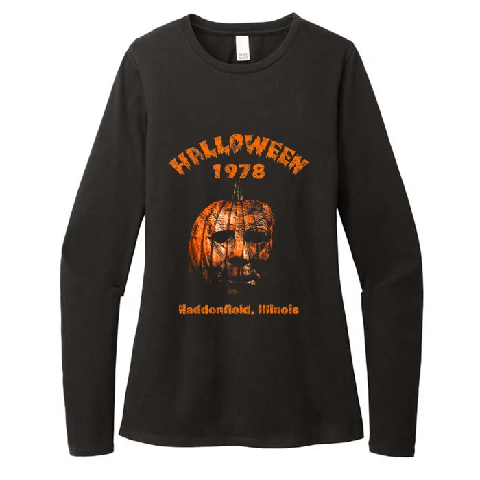 Halloween 1978 Holiday Spooky Gift Myers Pumpkin Haddonfield Womens CVC Long Sleeve Shirt