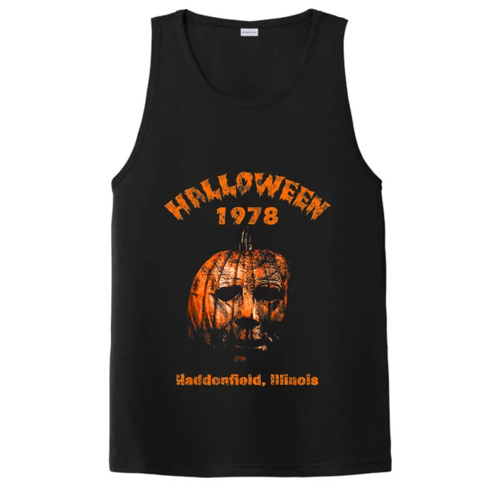 Halloween 1978 Holiday Spooky Gift Myers Pumpkin Haddonfield Performance Tank