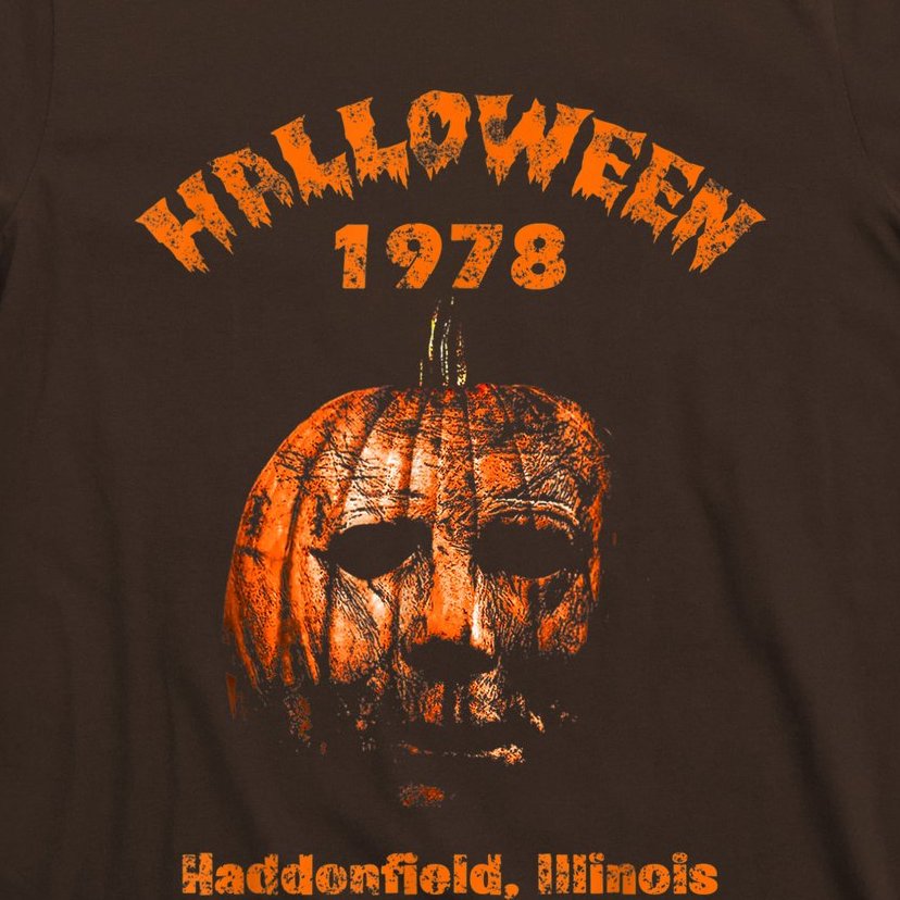 Halloween 1978 Holiday Spooky Gift Myers Pumpkin Haddonfield T-Shirt
