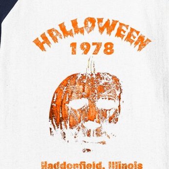 Halloween 1978 Holiday Spooky Gift Myers Pumpkin Haddonfield Baseball Sleeve Shirt
