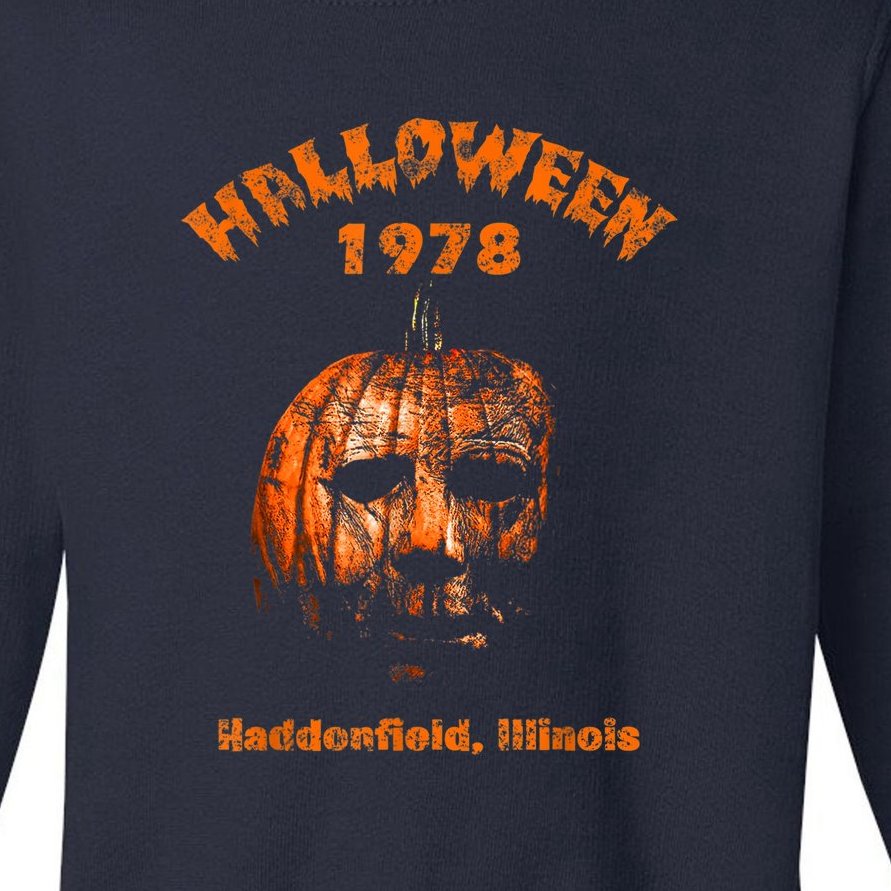 Halloween 1978 Holiday Spooky Gift Myers Pumpkin Haddonfield Toddler Sweatshirt