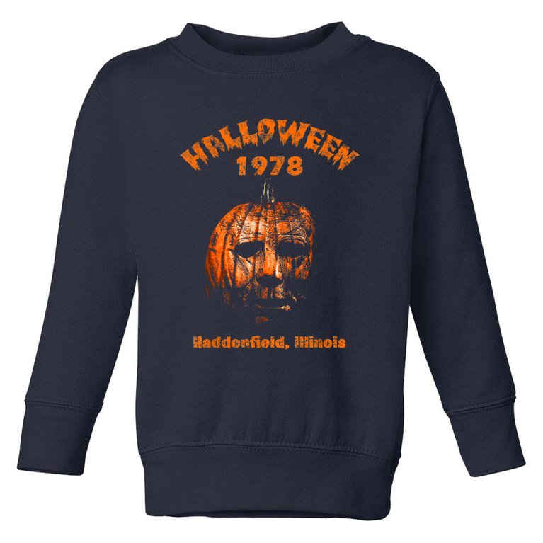 Halloween 1978 Holiday Spooky Gift Myers Pumpkin Haddonfield Toddler Sweatshirt