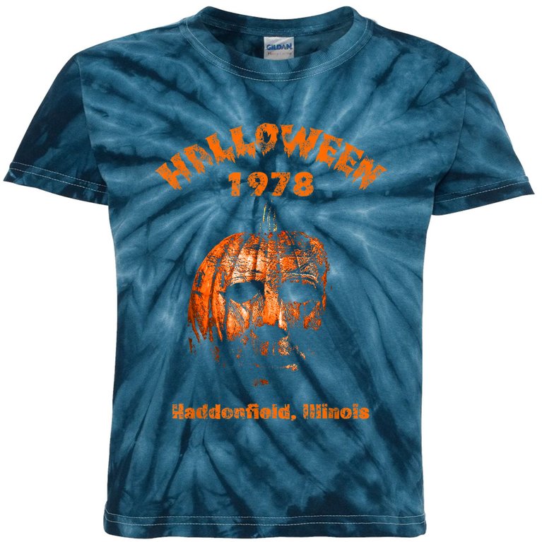 Halloween 1978 Holiday Spooky Gift Myers Pumpkin Haddonfield Kids Tie-Dye T-Shirt