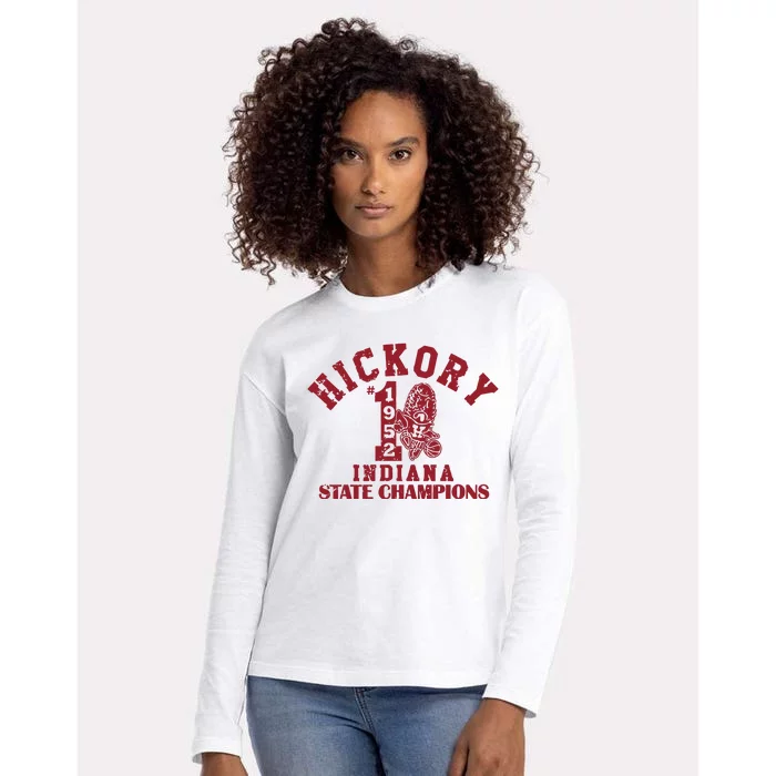 Hickory 1952 Indiana State Champions Womens Cotton Relaxed Long Sleeve T-Shirt