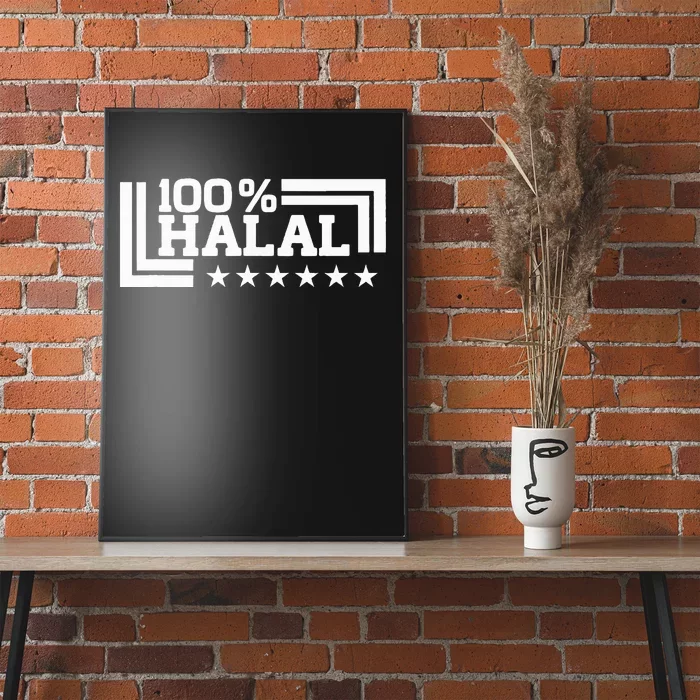 Halal 100 Lawful Permissible Quran Muslims Islam Poster