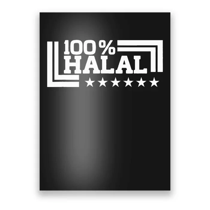 Halal 100 Lawful Permissible Quran Muslims Islam Poster