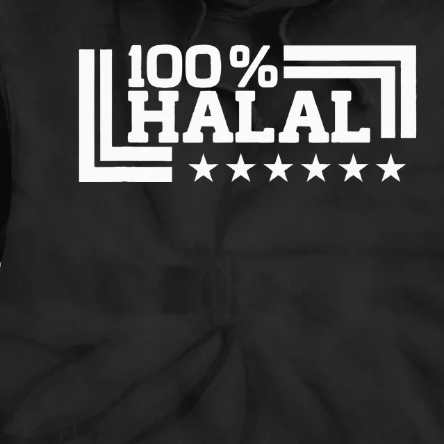 Halal 100 Lawful Permissible Quran Muslims Islam Tie Dye Hoodie