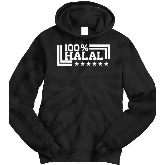 Halal 100 Lawful Permissible Quran Muslims Islam Tie Dye Hoodie