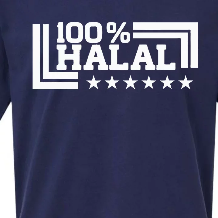 Halal 100 Lawful Permissible Quran Muslims Islam Sueded Cloud Jersey T-Shirt