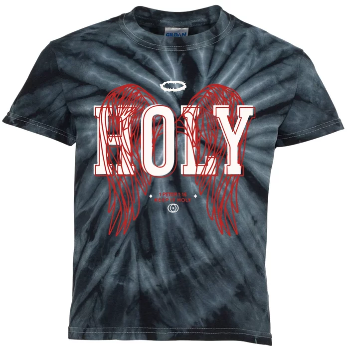 Holy 1 Peter 1 16 Keep It Holy Kids Tie-Dye T-Shirt