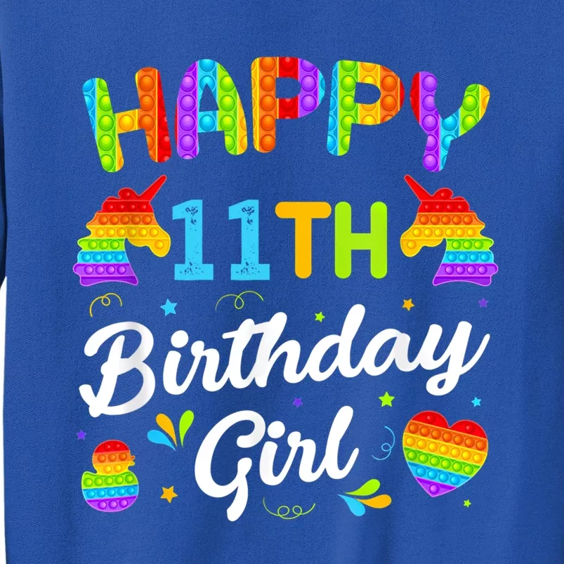 Happy 11th Pop It Birthday Pop It Costume Gift Sweatshirt