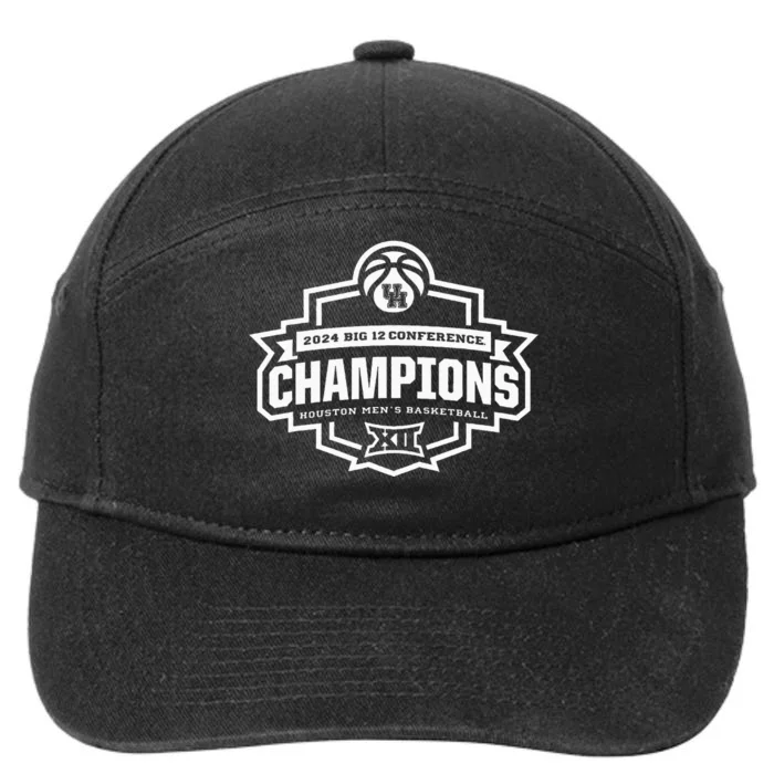 Houston 2024 Big 12 Basketball Conference Champs 7-Panel Snapback Hat