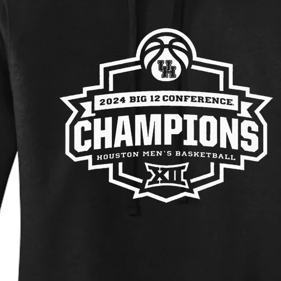 Houston 2024 Big 12 Basketball Conference Champs Women's Pullover Hoodie