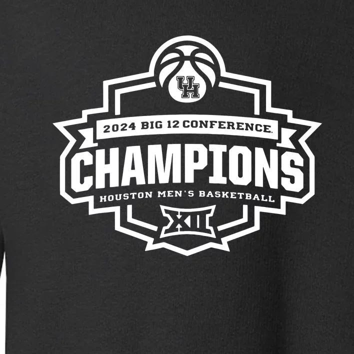 Houston 2024 Big 12 Basketball Conference Champs Toddler Sweatshirt