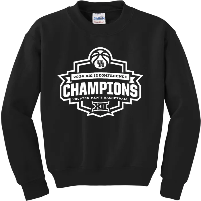 Houston 2024 Big 12 Basketball Conference Champs Kids Sweatshirt