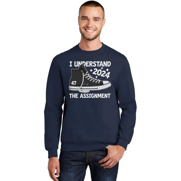 Harris 2024 Chucks Pearls And Understanding The Assignment Tall Sweatshirt