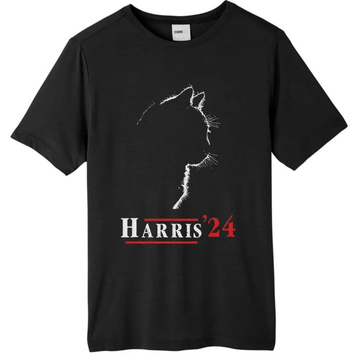 Harris 24 Childless Cat Ladies For Kamala ChromaSoft Performance T-Shirt