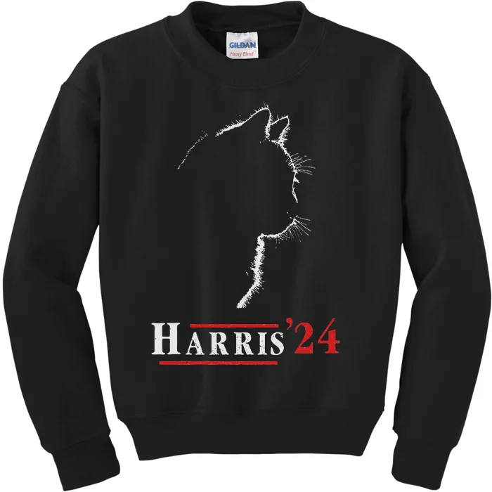 Harris 24 Childless Cat Ladies For Kamala Kids Sweatshirt