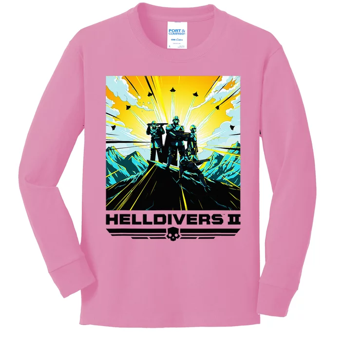 H.Elldivers 2 Colorful Sony Playstation Video Game Kids Long Sleeve Shirt