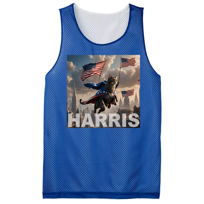 Harris 2024 Childless Cat Funny Usa Election Mesh Reversible Basketball Jersey Tank