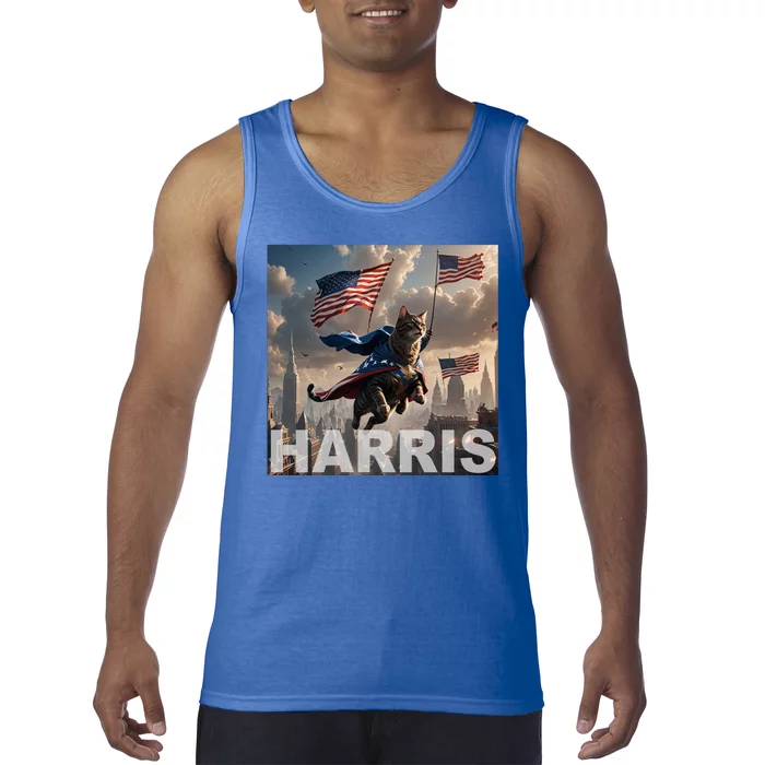 Harris 2024 Childless Cat Funny Usa Election Tank Top