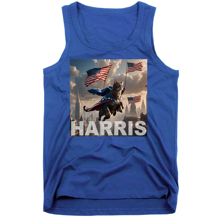 Harris 2024 Childless Cat Funny Usa Election Tank Top