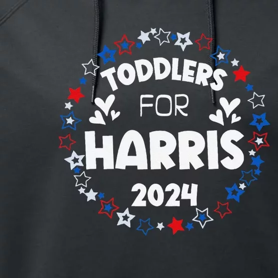 Harris 2024 Cute Love Kamala Harris Gift Performance Fleece Hoodie