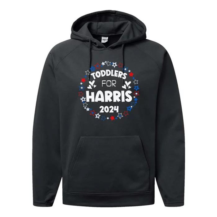 Harris 2024 Cute Love Kamala Harris Gift Performance Fleece Hoodie