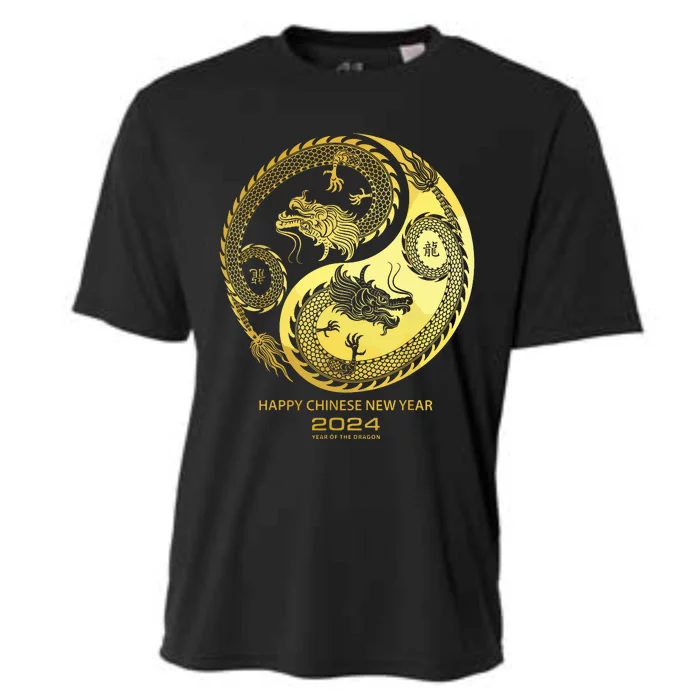 Happy 2024 Chinese New Year 2024 Year Of The Dragon 2024 Cooling Performance Crew T-Shirt