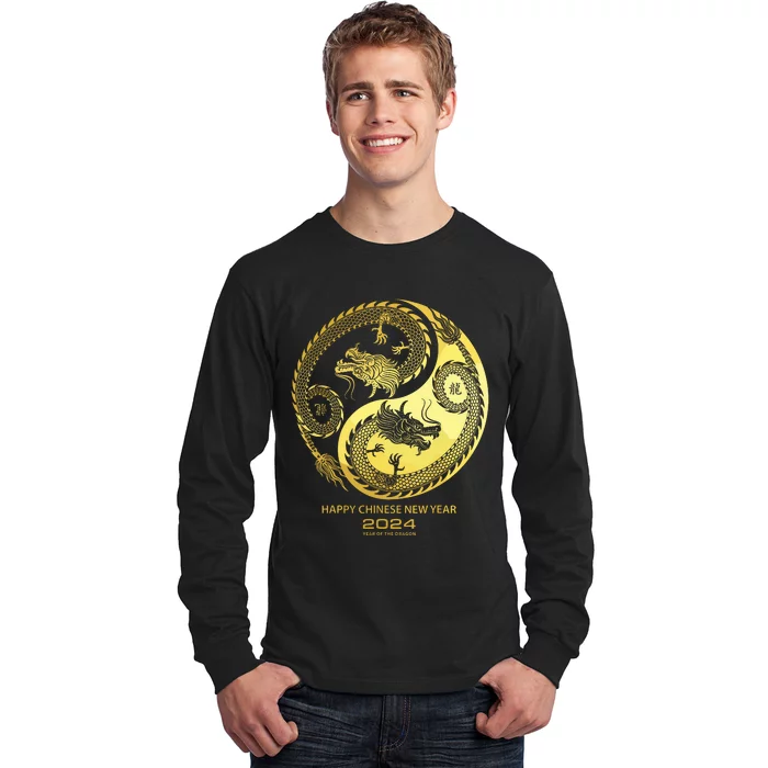 Happy 2024 Chinese New Year 2024 Year Of The Dragon 2024 Long Sleeve Shirt