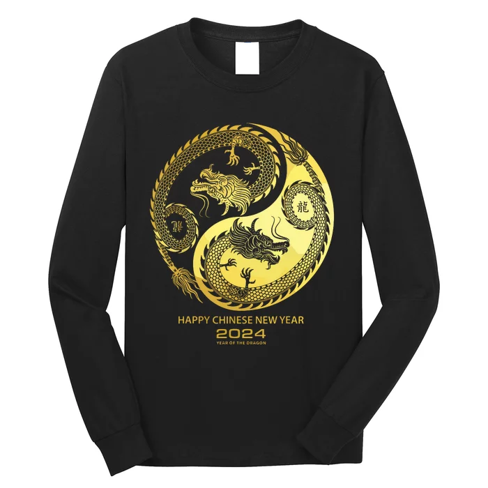 Happy 2024 Chinese New Year 2024 Year Of The Dragon 2024 Long Sleeve Shirt