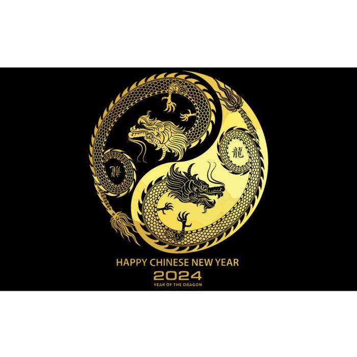 Happy 2024 Chinese New Year 2024 Year Of The Dragon 2024 Bumper Sticker