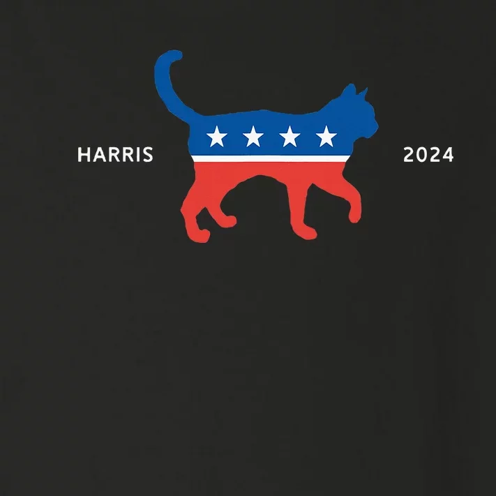 Harris 2024 Democrat Cat Vote For Kamala Walz Election Toddler Long Sleeve Shirt