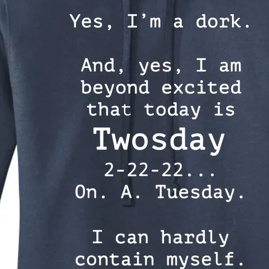 Happy 2s Day Twosday Tuesday 2 22 22 Feb 22nd Twosday Women's Pullover Hoodie