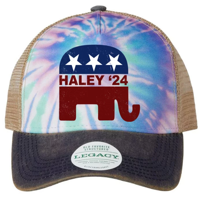 Haley 2024 Election Republican Legacy Tie Dye Trucker Hat