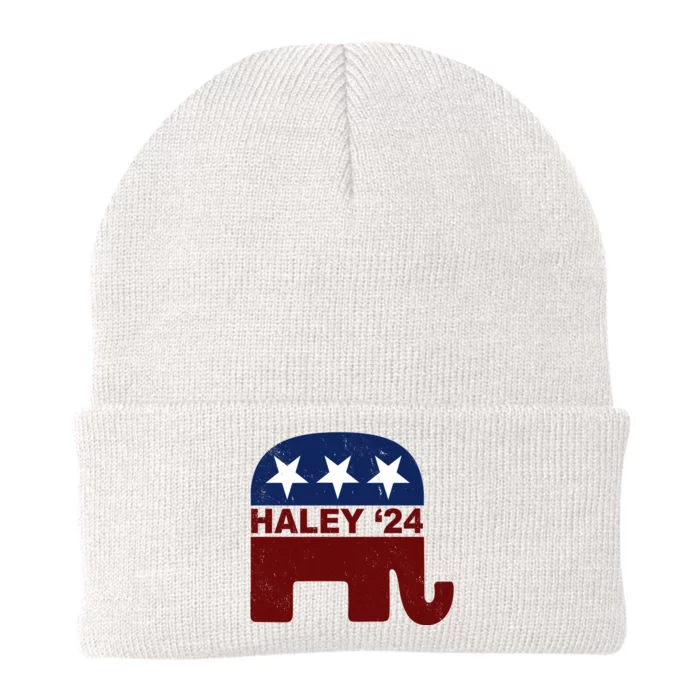 Haley 2024 Election Republican Knit Cap Winter Beanie