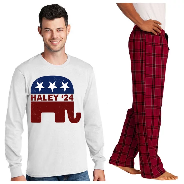 Haley 2024 Election Republican Long Sleeve Pajama Set