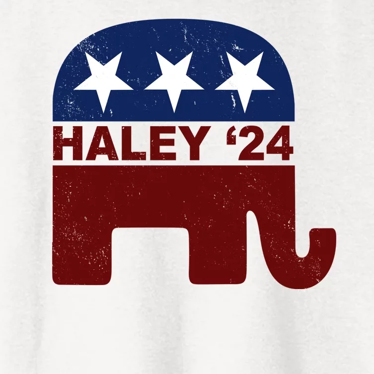 Haley 2024 Election Republican Women's Crop Top Tee