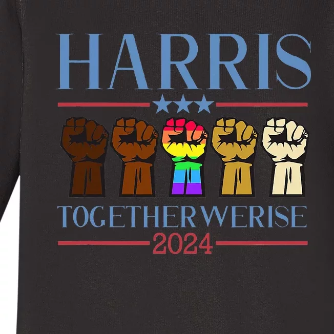 Harris 2024 Election Lgbt Kamala Harris 2024 Baby Long Sleeve Bodysuit