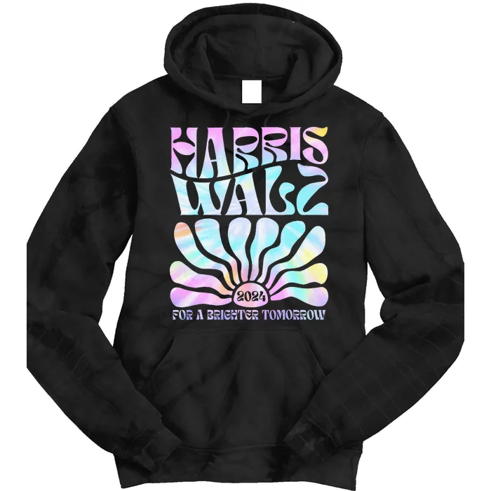 Harriswaltz 2024 For A Brighter Tomorrow Boho Aesthetic Tie Dye Hoodie